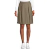 Lands' End School Uniform  Solid Pleated Skort Top Of Knee In Khaki