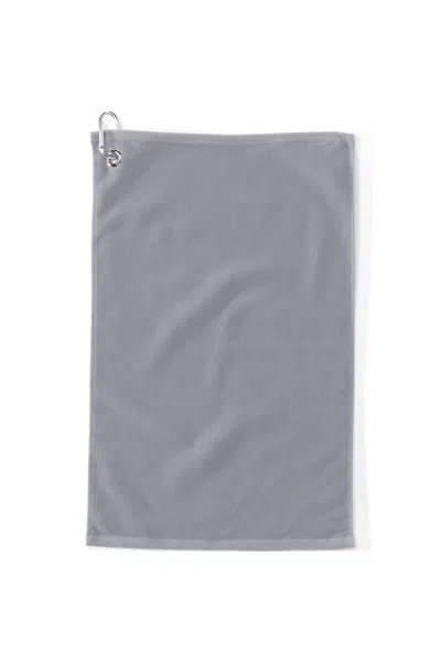 Lands' End School Uniform Solid Sports Golf Towel In Gray