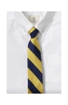 Lands' End School Uniform  Stripe To Be Tied Tie In Classic Navy/gold Stripe