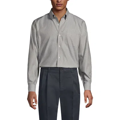 LANDS' END LANDS' END SCHOOL UNIFORM  TAILORED FIT NO IRON SOLID SUPIMA COTTON PINPOINT BUTTONDOWN COLLAR DRESS