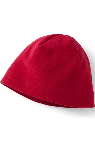 Lands' End School Uniform Thermacheck 100 Fleece Beanie In Red
