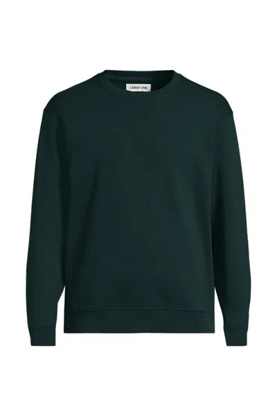 Lands' End School Uniform Unisex Big Crewneck Sweatshirt In Green