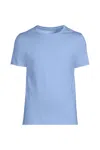 Lands' End School Uniform Unisex Big Short Sleeve Basic Jersey T-shirt In Blue
