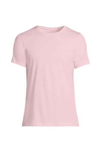 Lands' End School Uniform Unisex Big Short Sleeve Basic Jersey T-shirt In Pink