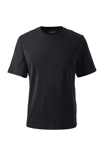 Lands' End School Uniform Unisex Big Short Sleeve Performance Super-t In Black