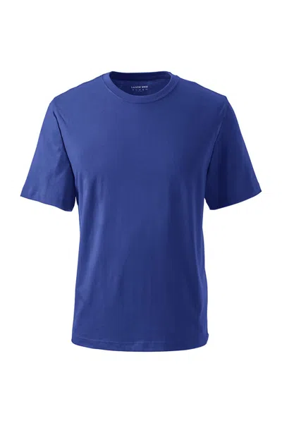 Lands' End School Uniform Unisex Big Short Sleeve Performance Super-t In Blue
