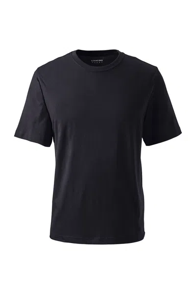 Lands' End School Uniform Unisex Big Short Sleeve Performance Super-t In Black