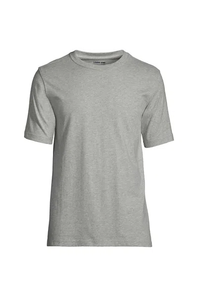 Lands' End School Uniform Unisex Big Short Sleeve Performance Super-t In Gray