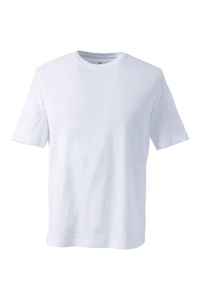 Lands' End School Uniform Unisex Big Short Sleeve Performance Super-t In White