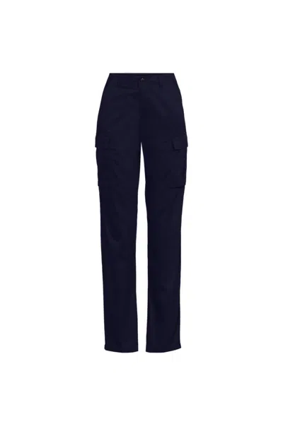 Lands' End School Uniform Women's Cargo Pants In Blue
