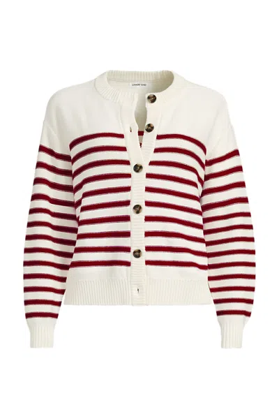 Lands' End School Uniform Women's Cotton Modal Mid Gauge Button Front Crew Neck Cardigan Sweater In Multi