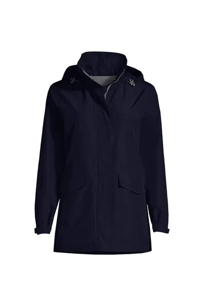 Lands' End School Uniform Women's Fleece Lined Outrigger Jacket In Blue