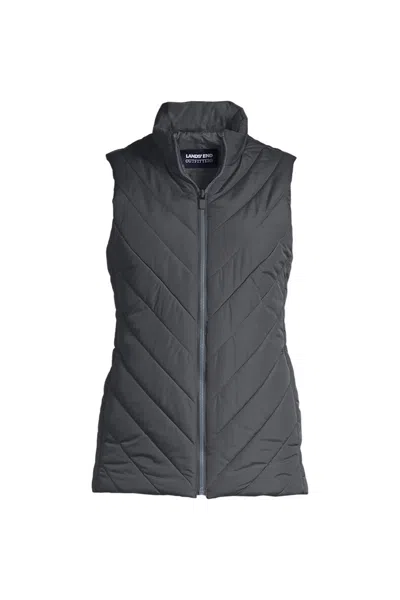 Lands' End School Uniform Women's Insulated Vest In Gray