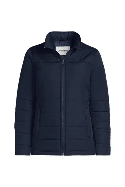 Lands' End School Uniform Women's Plus Insulated Jacket In Blue