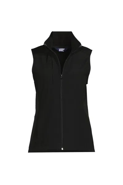 Lands' End School Uniform Women's Soft Shell Vest In Black