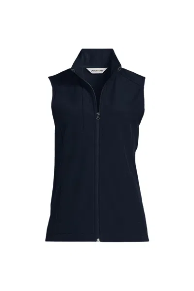 Lands' End School Uniform Women's Soft Shell Vest In Blue