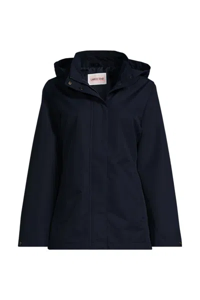 Lands' End School Uniform Women's System Hooded Shell Jacket In Blue