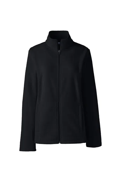 Lands' End School Uniform Women's Thermacheck 100 Fleece Jacket In Black