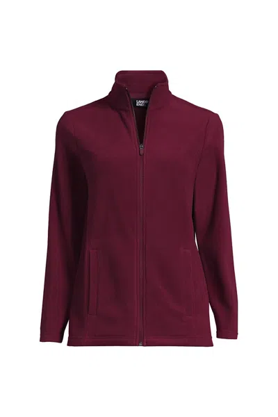Lands' End School Uniform Women's Thermacheck 100 Fleece Jacket In Red