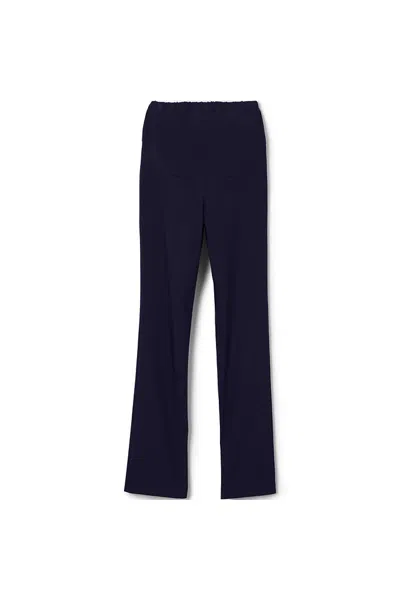 Lands' End School Uniform Women's Washable Wool Maternity Straight Leg Pants In Black