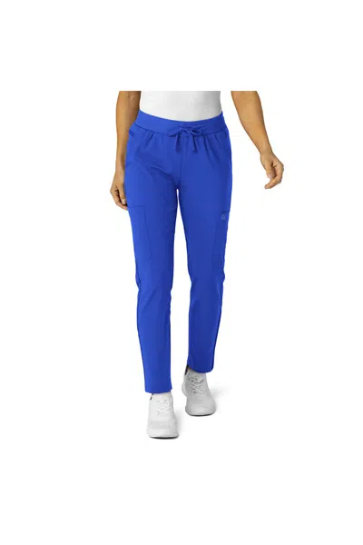 Lands' End School Uniform Women's Wink W123 Flex-n-reach Track Scrub Pants In Blue