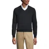 Lands' End School Uniform Young  Cotton Modal V-neck Sweater In Black