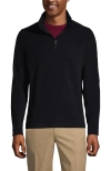 Lands' End School Uniform Young  Lightweight Fleece Quarter Zip Pullover In Black