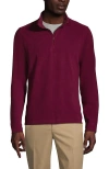 Lands' End Bedford Rib Quarter Zip Sweater In Burgundy