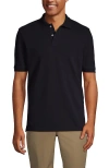 Lands' End School Uniform Young  Short Sleeve Mesh Polo Shirt In Black