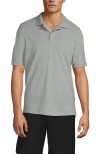 Lands' End Short Sleeve Comfort-first Mesh Polo Shirt In Gray Heather