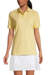 Lands' End School Uniform Young  Short Sleeve Mesh Polo Shirt In Maize