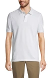 Lands' End School Uniform Young  Short Sleeve Mesh Polo Shirt In White