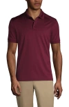 Lands' End School Uniform Young  Short Sleeve Rapid Dry Polo Shirt In Burgundy