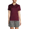Lands' End School Uniform Young  Short Sleeve Rapid Dry Polo Shirt In Burgundy