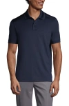 Lands' End School Uniform Young  Short Sleeve Rapid Dry Polo Shirt In Classic Navy