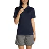 Lands' End School Uniform Young  Short Sleeve Rapid Dry Polo Shirt In Classic Navy