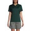 Lands' End School Uniform Young  Short Sleeve Rapid Dry Polo Shirt In Evergreen