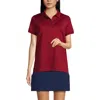 Lands' End School Uniform Young  Short Sleeve Rapid Dry Polo Shirt In Garnet