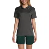 Lands' End School Uniform Young  Short Sleeve Rapid Dry Polo Shirt In Soapstone