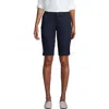 Lands' End School Uniform Young  Stretch Chino Bermuda Shorts In Classic Navy