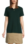 Lands' End Tall Short Sleeve Mesh Polo Shirt In Evergreen