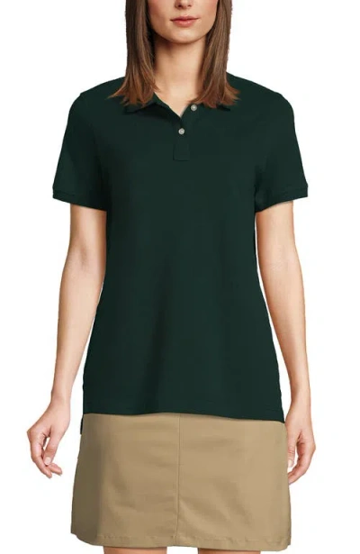 Lands' End Tall Short Sleeve Mesh Polo Shirt In Evergreen