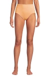 Lands' End Sculpting Suit Chlorine Resistant Targeted Control Retro High Waisted Bikini Swim Bottoms In Orange Mist