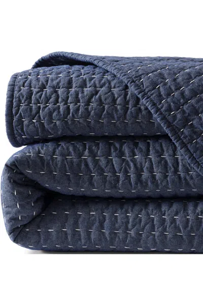 Lands' End Seed Stitch Quilt In Blue