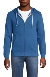 Lands' End Serious Sweats Full Zip Hoodie In Blue