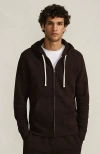 Lands' End Serious Sweats Full Zip Hoodie In Brown