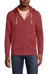 Lands' End Serious Sweats Full Zip Hoodie In Nautical Red