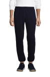 Lands' End Serious Sweats High Pile Lined Pant In Blue