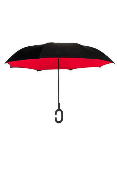 Lands' End Shedrain Unbelievabrella Reverse Closing Manual Open Umbrella In Purple
