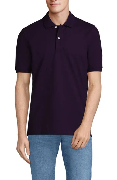 Lands' End Short Sleeve Comfort-first Mesh Polo Shirt In Blackberry